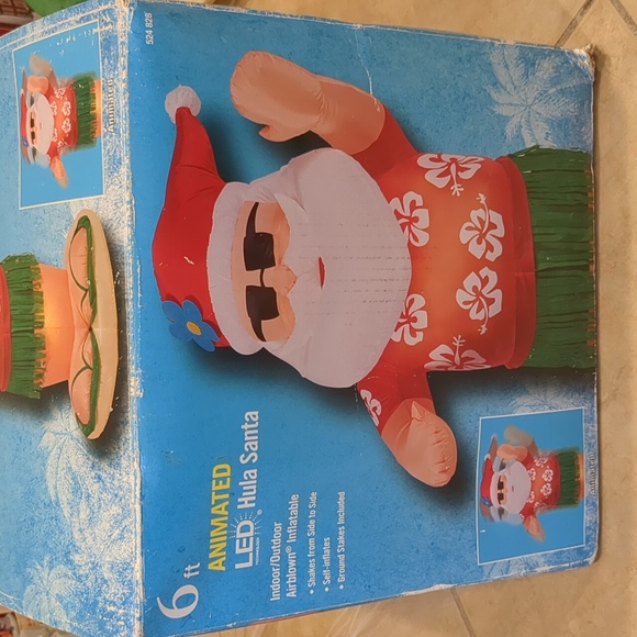 Home Accents Holiday Holiday 6 Ft Dancing Hula Santa Led Christmas